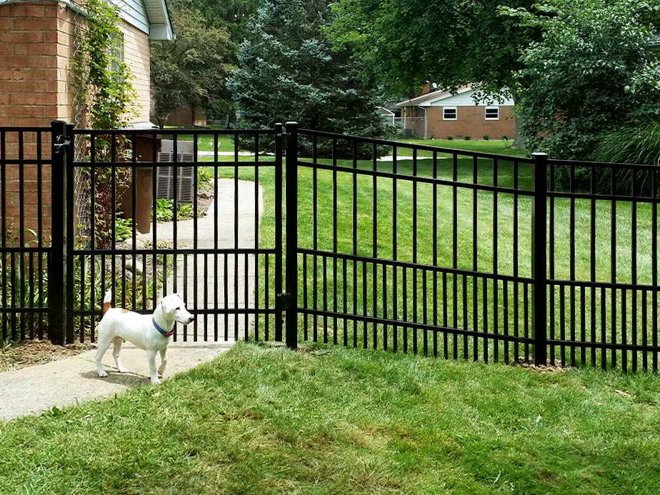 Aluminum pet fencing in Dayton Ohio