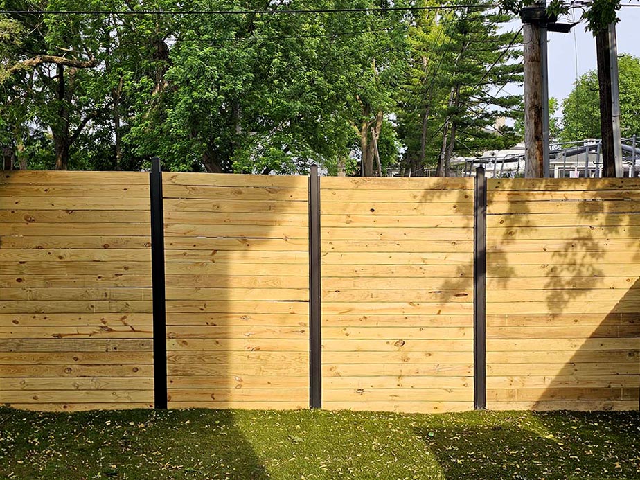 Specialty Mixed Material Fence in Dayton Ohio