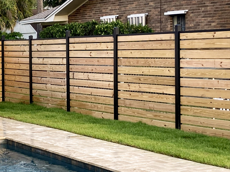 Specialty Mixed Material Fence in Dayton Ohio